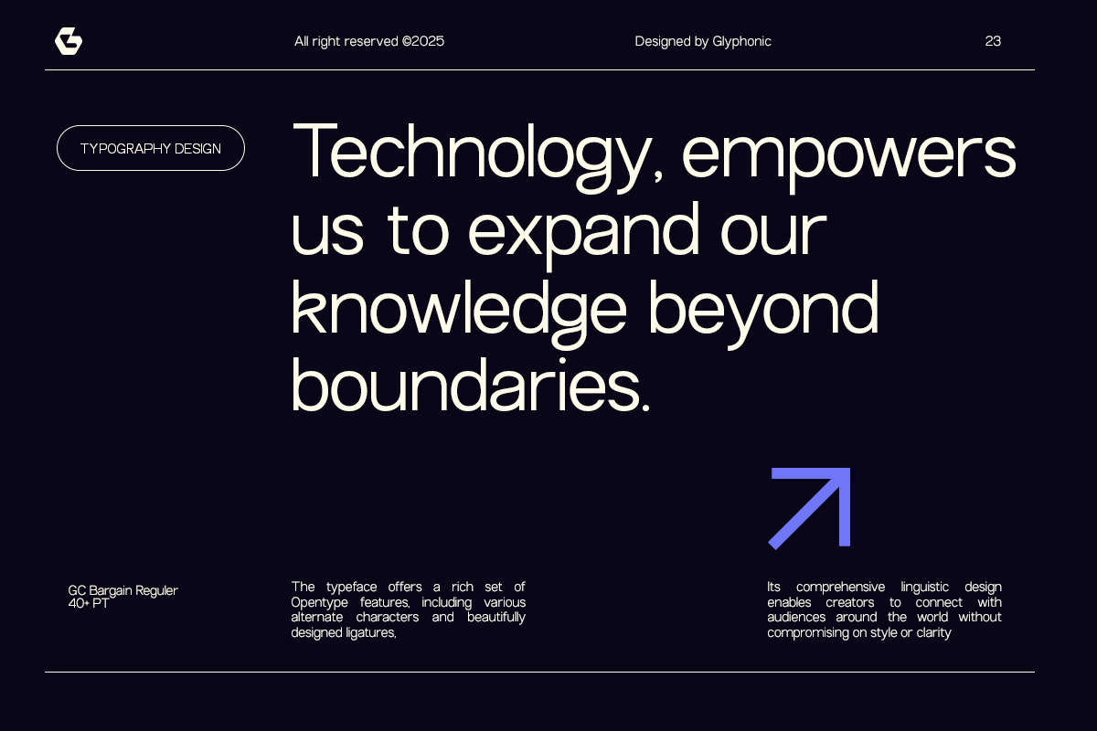 GC Bargain - Clean Sans Typeface, a Sans Serif Font by Glyphonic (Photo 2 of 15)