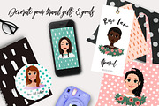 Women Cartoon Portrait Creator, an Illustration by Brushed Rose (Thumbnail 5 of 7)