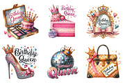 Birthday Queen Sublimation Quotes, an Illustration by SinaCreation (Thumbnail 2 of 5)