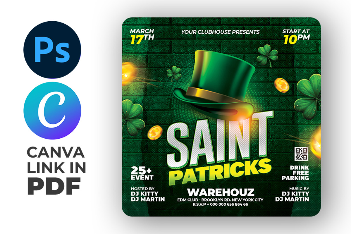 Saint Patricks Day Flyer Template, a Flyer Template by Artonix (Photo 2 of 4)
