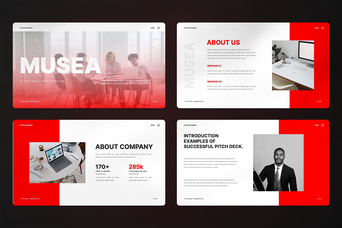 Musea Startup Pitcdeck Google Slide, a Presentation Template by SquidPixey (Photo 2 of 7)