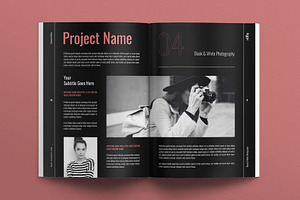 Photo Book Template Design Layout