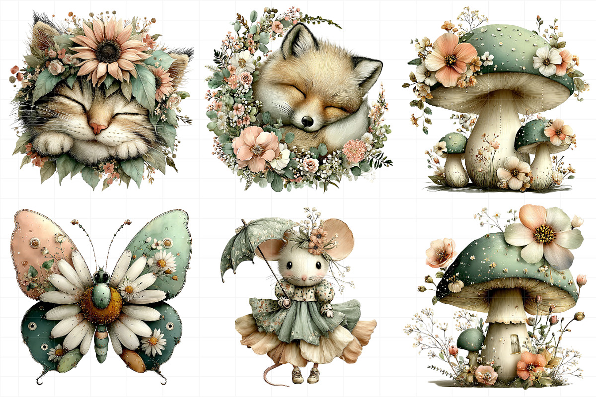 Whimsical Spring Clipart, an Illustration by Daily.Designs (Photo 4 of 8)