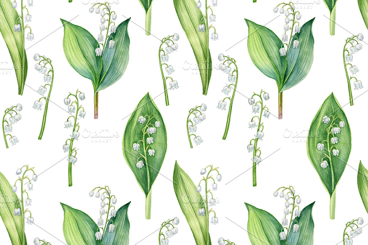 Lily of the valley, an Illustration by Watercolor life (Photo 2 of 4)