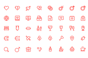 Weddings / Valentine's / Love Icons, an Outline Icon by Limitless (Thumbnail 2 of 2)