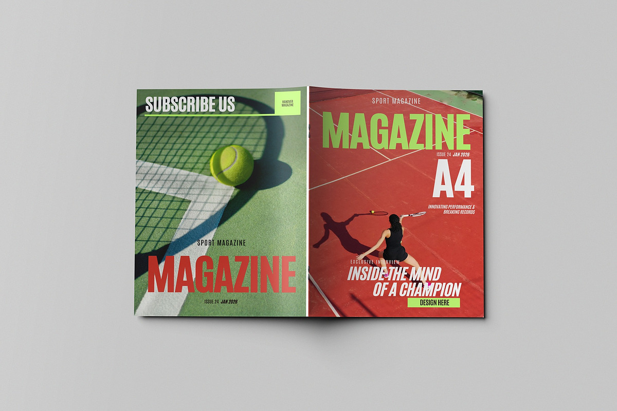 A4 magazine mock-up, a Books & Magazine Mockup by hokagata (Photo 3 of 5)