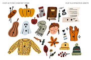 Cozy Autumn Comfort Items, a Seasonal Illustration by Studio Mei Design (Thumbnail 3 of 9)