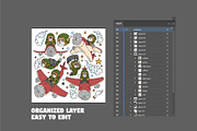 Dog Pilot Mascot Collection, an Object Graphic by Judsart (Thumbnail 2 of 4)