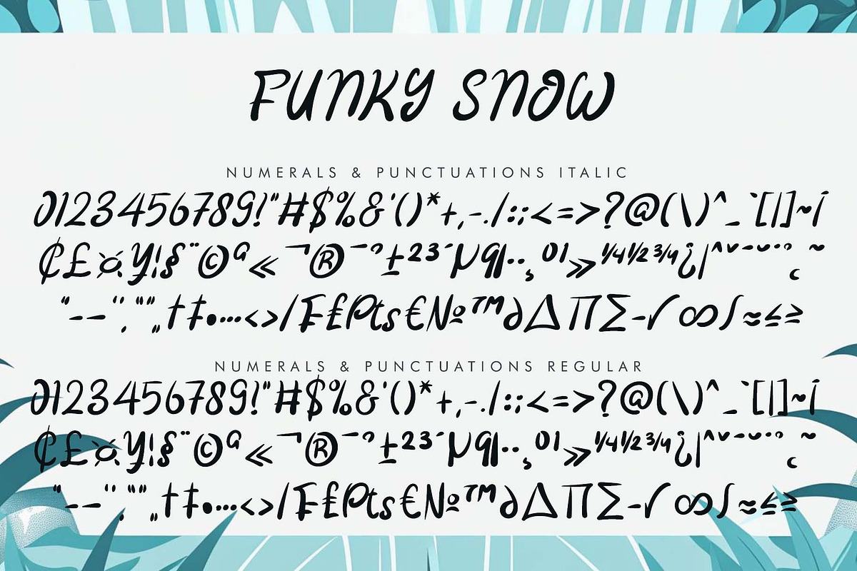 Funky Snow, a Blackletter Font by Yoga Letter (Photo 6 of 7)