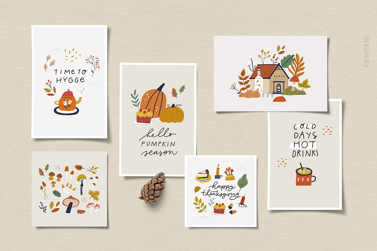 Golden Autumn | Map & Card Creator, a Decorative Illustration by Olia (Photo 14 of 18)