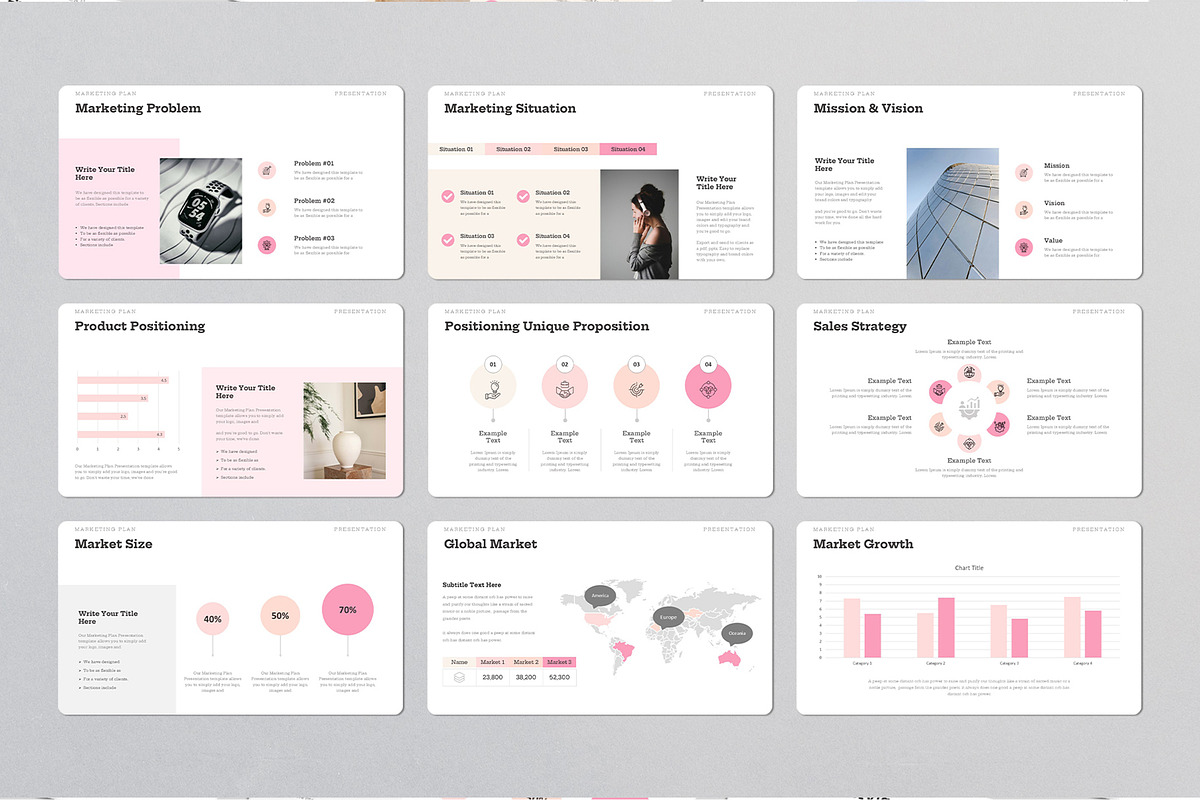 Marketing Plan Keynote Template, a Presentation Template by Design Vault (Photo 3 of 4)