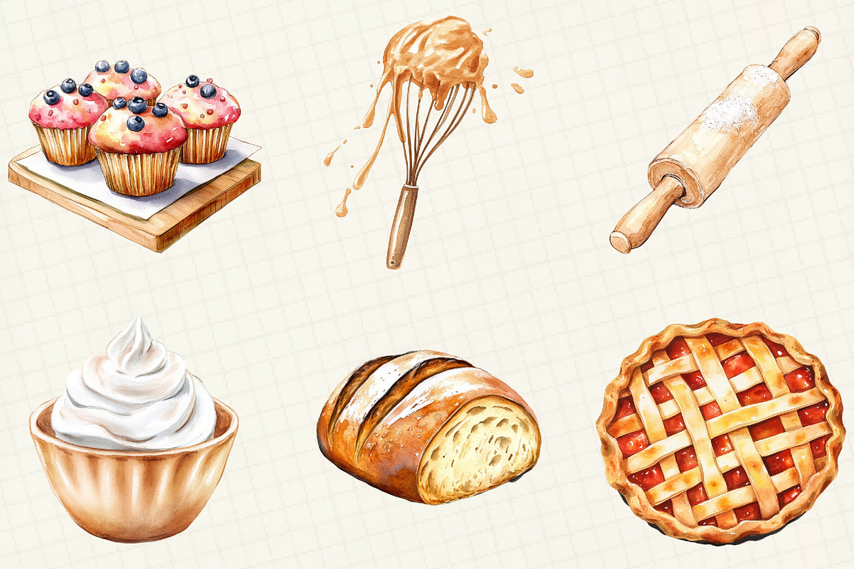 Neutral Baking Sublimation Clipart, an Illustration by OK Design (Photo 5 of 5)
