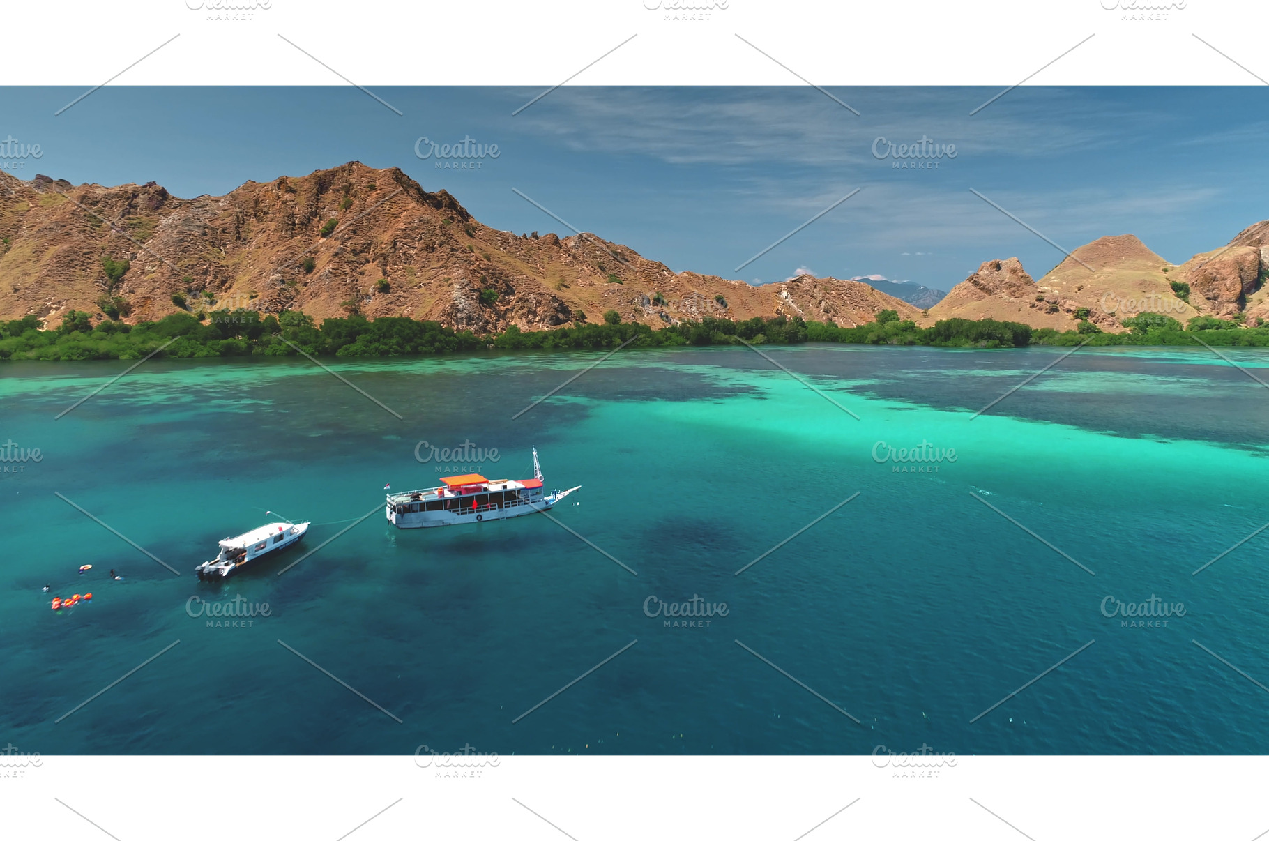 Tourists enjoying snorkeling and, a Nature Photo by Goinyk