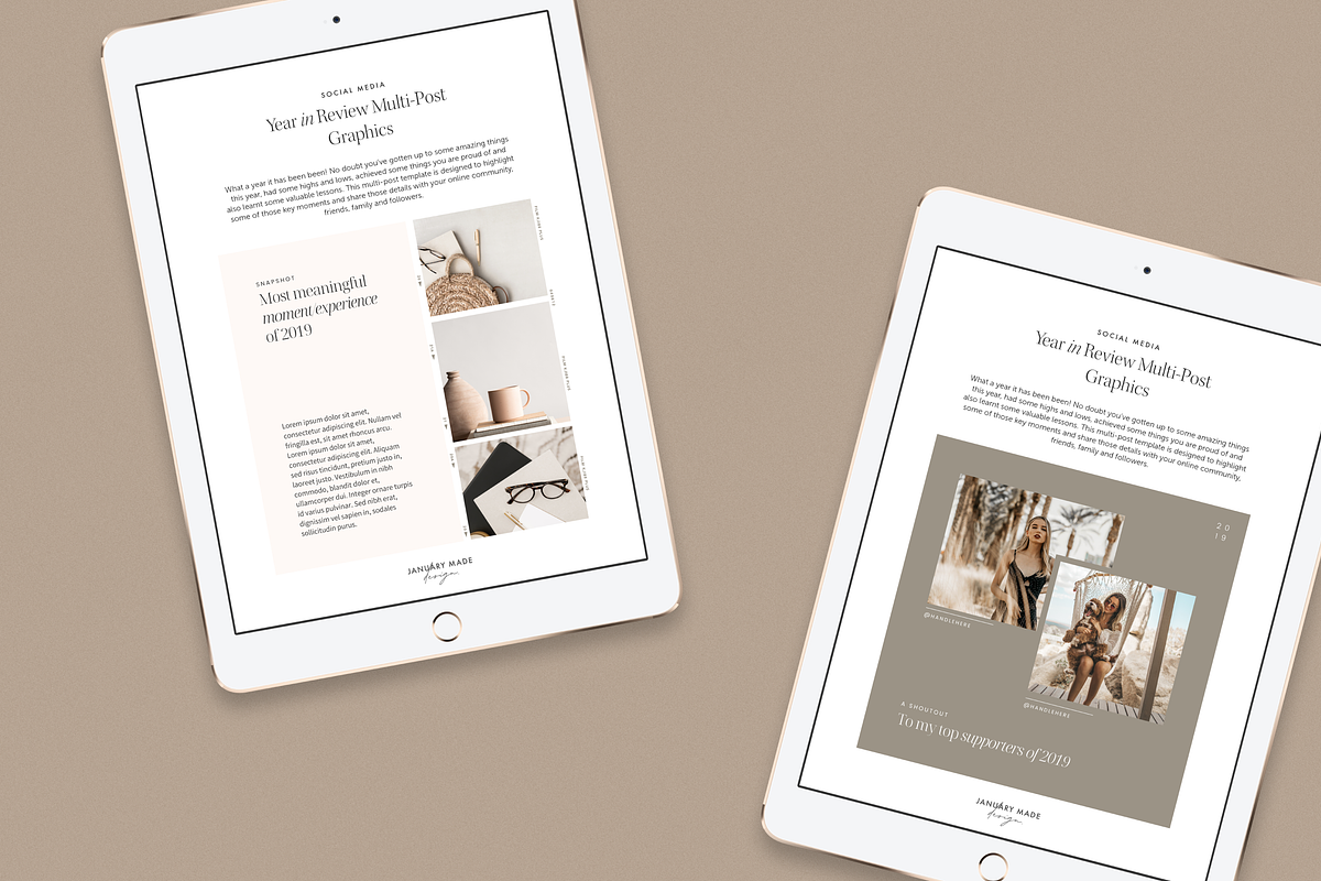 Yearly/Quarterly Review Social Pack, a Social Media Template by January Made Design (Photo 13 of 13)