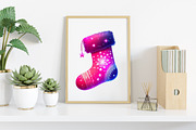 Chic Neon Pink Christmas Clipart, an Illustration by Canvas Craft (Thumbnail 4 of 7)