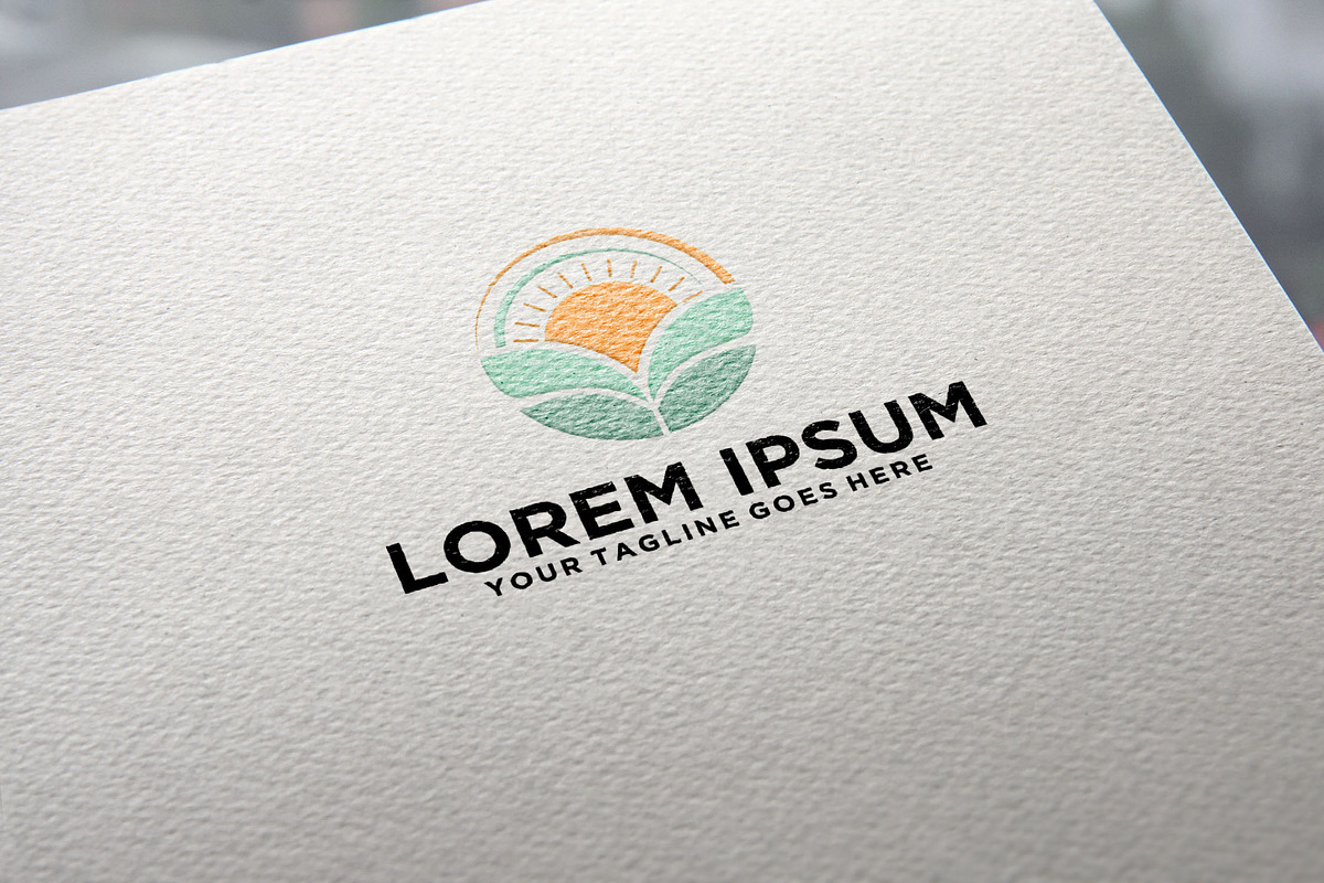 Sun and Leaf logo idea, a Branding & Logo Template by REDVY CREATIVE