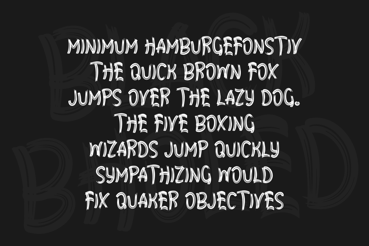 Black Bholed Font, a Blackletter Font by albert_kalingga (Photo 4 of 5)