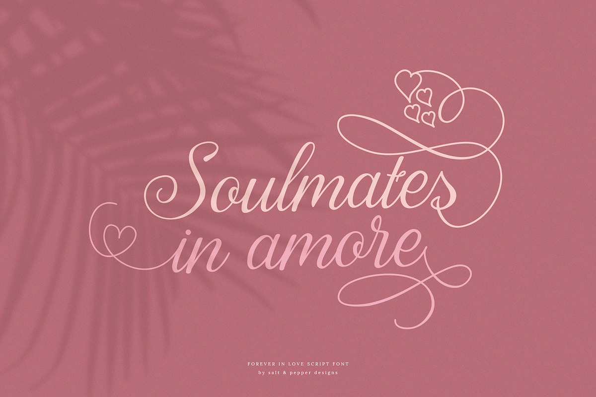 Forever in Love Script Font, a Script Font by Salt & Pepper Designs