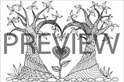 35 Valentine's coloring, an Animal Illustration by Somjai King (Thumbnail 16 of 36)