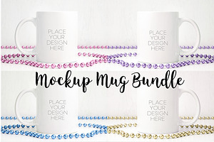 2x6 Mug Bundle mockup coffee