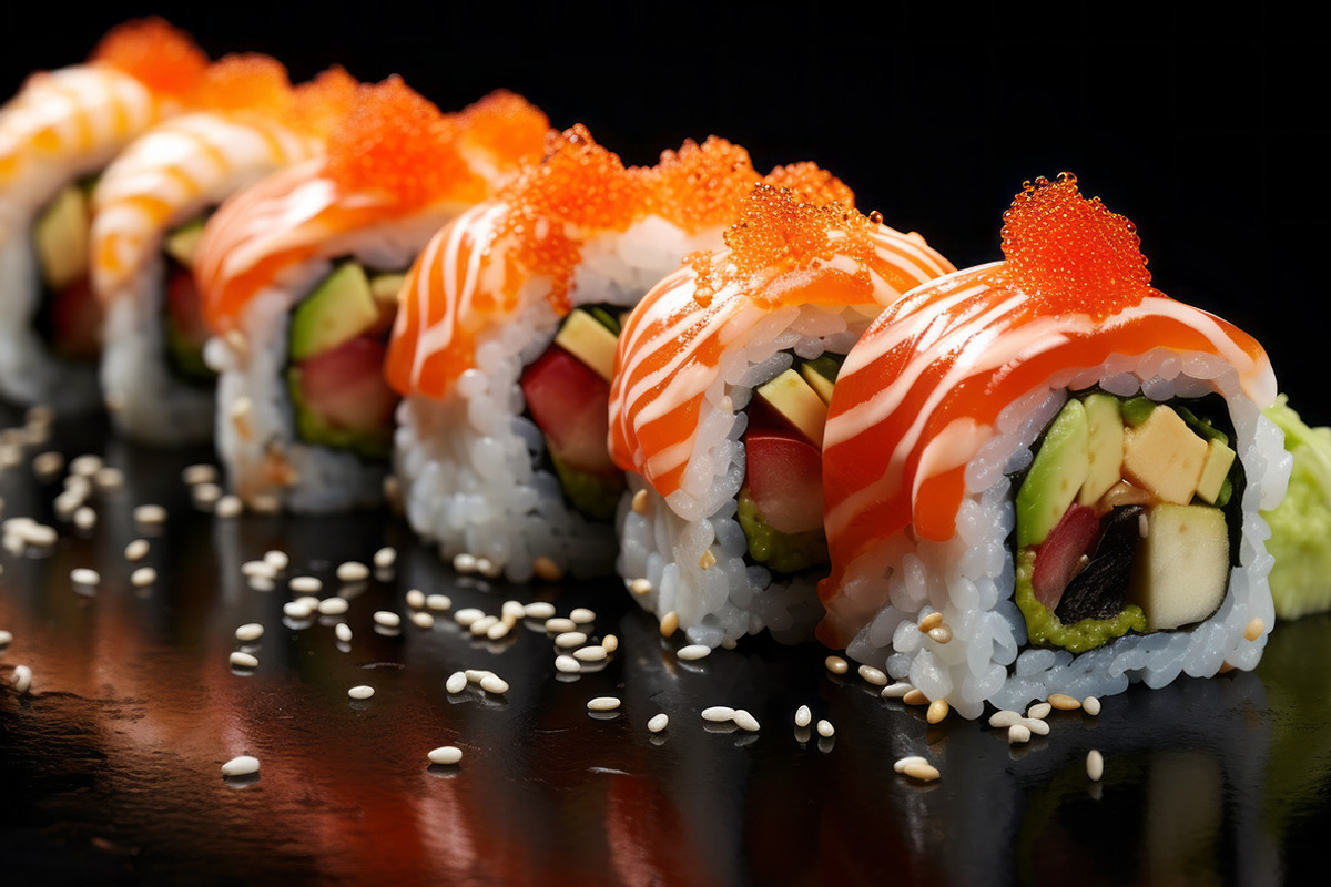 Sushi Art - 40 images, a Food Illustration by Handmadefont (Photo 8 of 12)