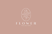 Logo Flower Minimalist Hand Drawn, a Branding & Logo Template by Signatoro (Thumbnail 2 of 2)