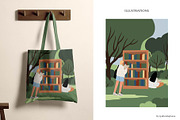 People in park Illustration clipart, a Seasonal Illustration by LyubovZaytseva (Thumbnail 4 of 21)
