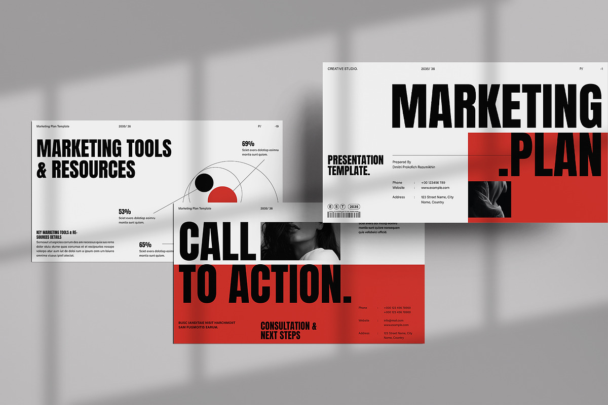 Marketing Plan Presentation Template, a Presentation Template by DesignCrest (Photo 14 of 14)