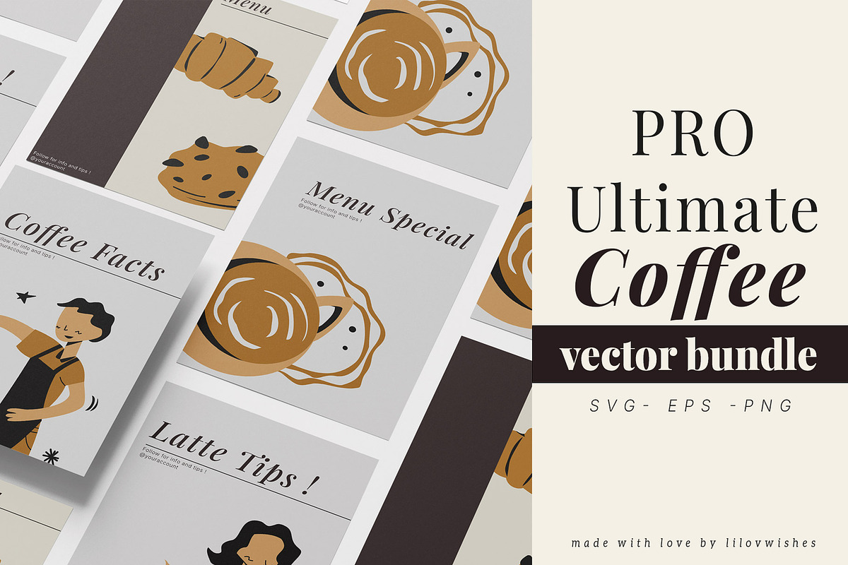PRO Ultimate - Coffee Vector Bundle, an Object Graphic by lilovwishes (Photo 1 of 8)