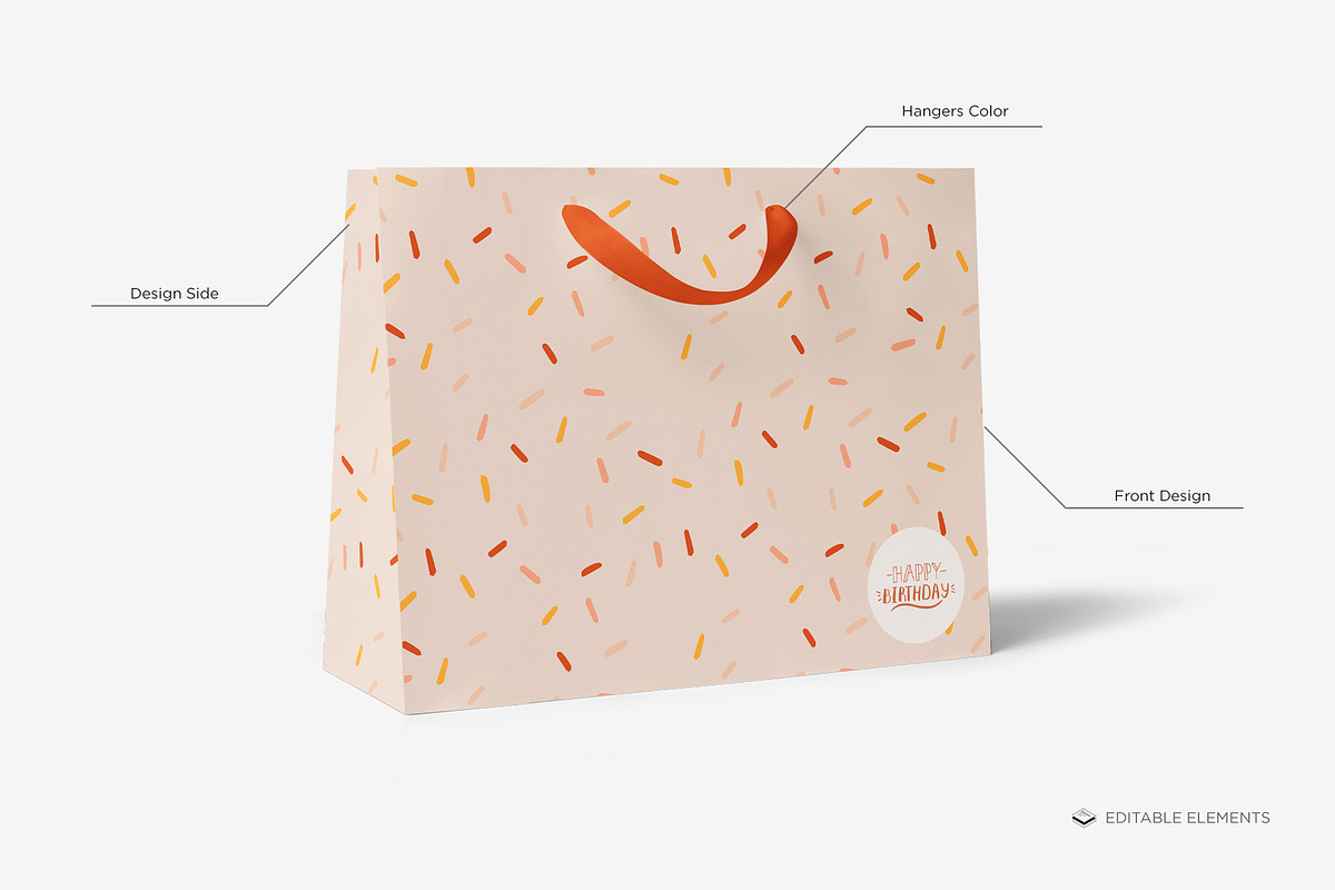 Vogue Size Gift Bag Mock-up, a Print Template by Branda Keeps (Photo 4 of 17)
