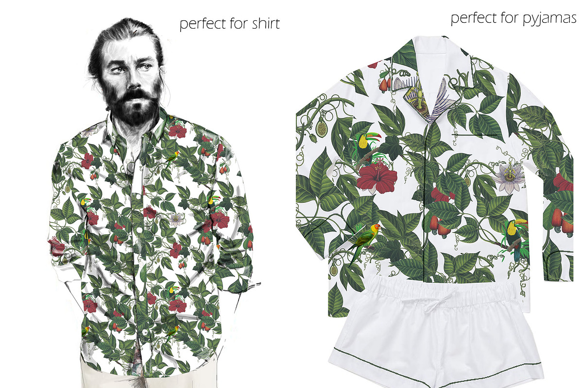 SPRING FLOWERS AND BIRDS PATTERN, a Pattern Graphic by gmzgns (Photo 7 of 8)