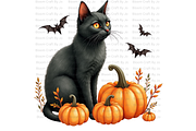 Pumpkins with Black Cats, an Animal Illustration by Bloom Craft Creations (Thumbnail 10 of 12)
