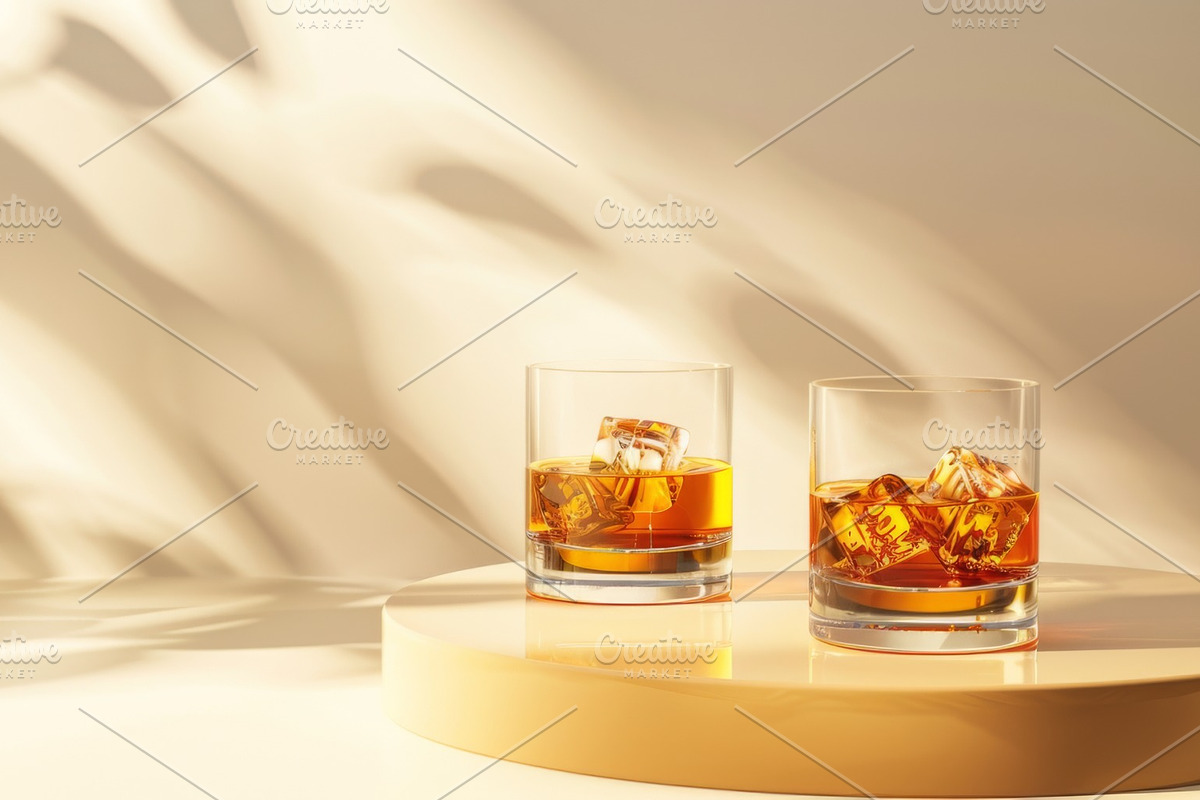 87 whiskey glasses, a Food & Drink Photo by Handmadefont (Photo 60 of 87)