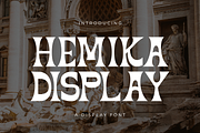 Hemika Display Font, a Font by Authentic Studio (Thumbnail 1 of 8)