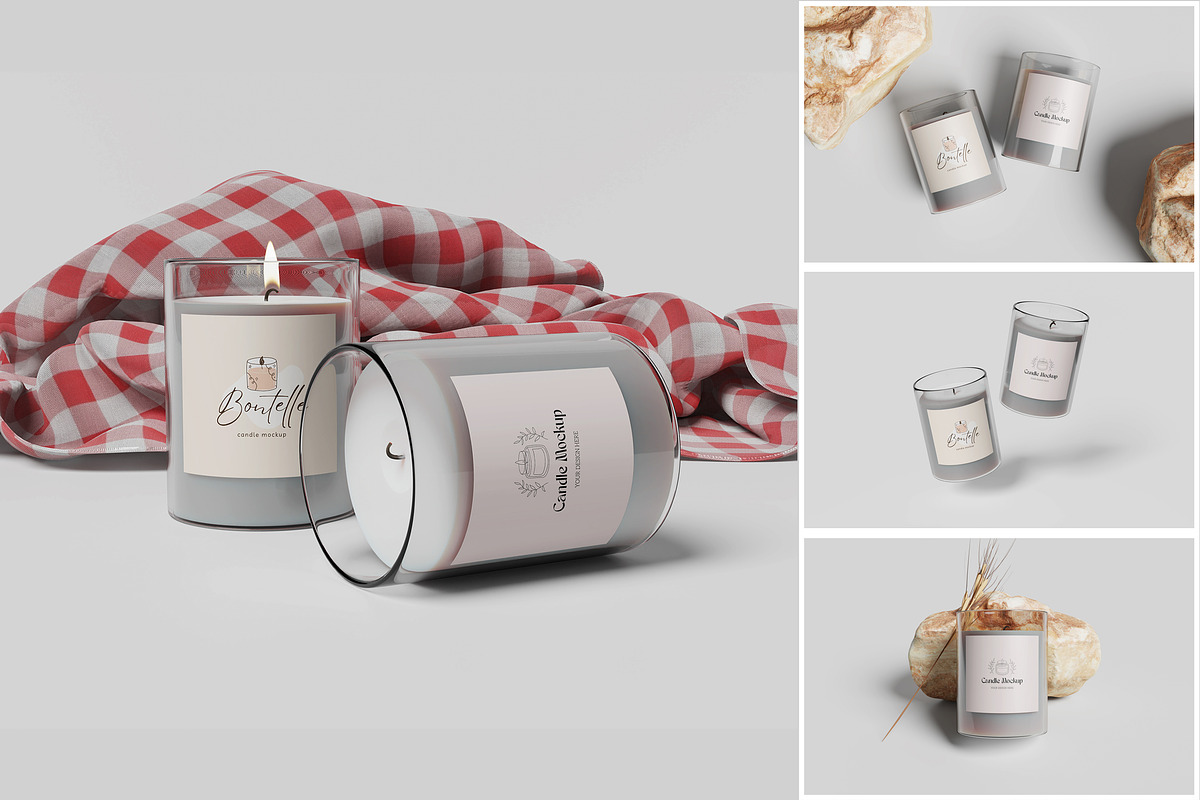 Candle Mockup, a Product Mockup by MrLetters (Photo 1 of 5)