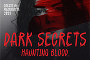 SorrowBloody - Modern Scary Typeface, a Handwritten Font by MaikoHatta (Thumbnail 2 of 6)