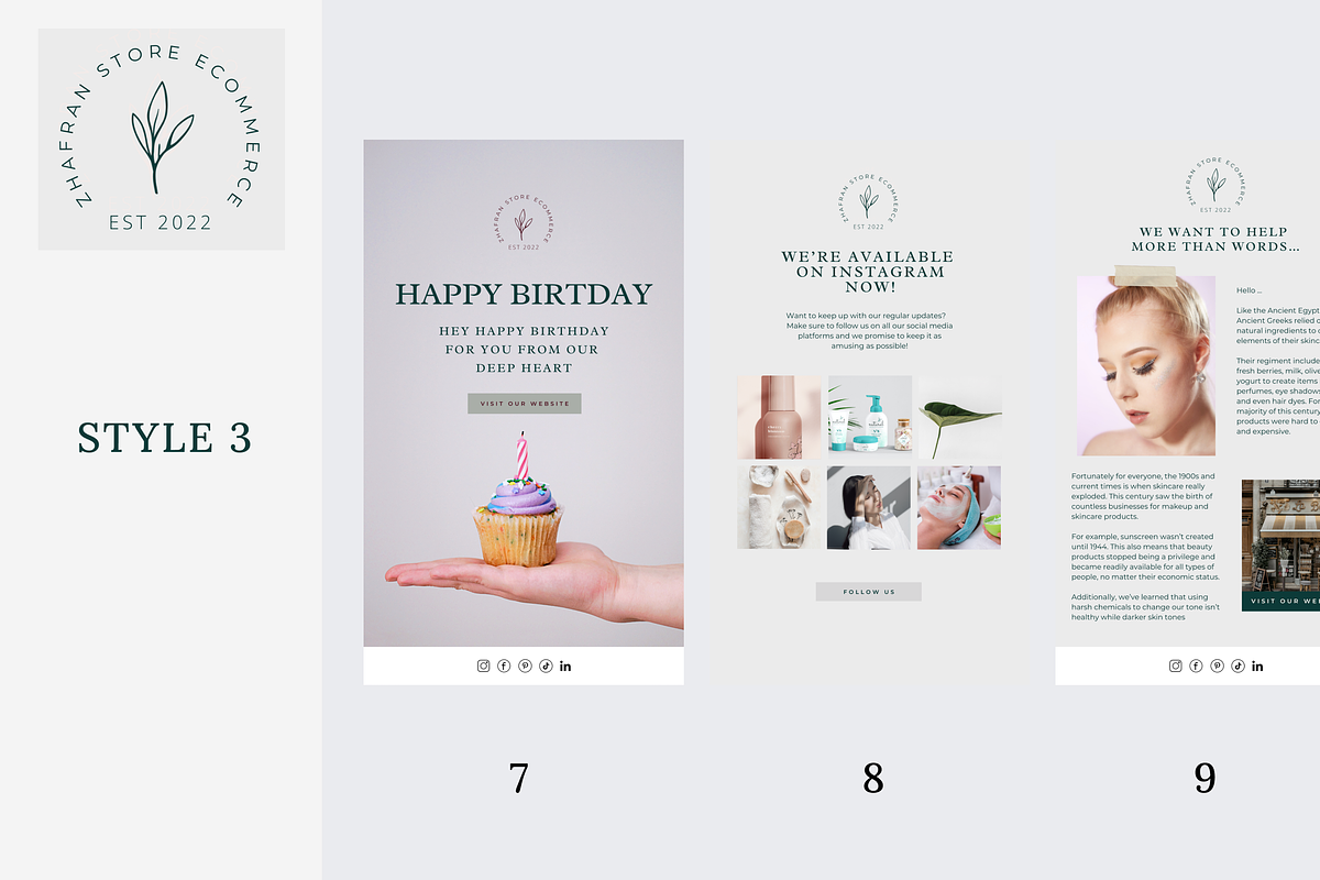 Zhafran Newsletter Email Canva, an Email Template by Reza Space (Photo 4 of 7)