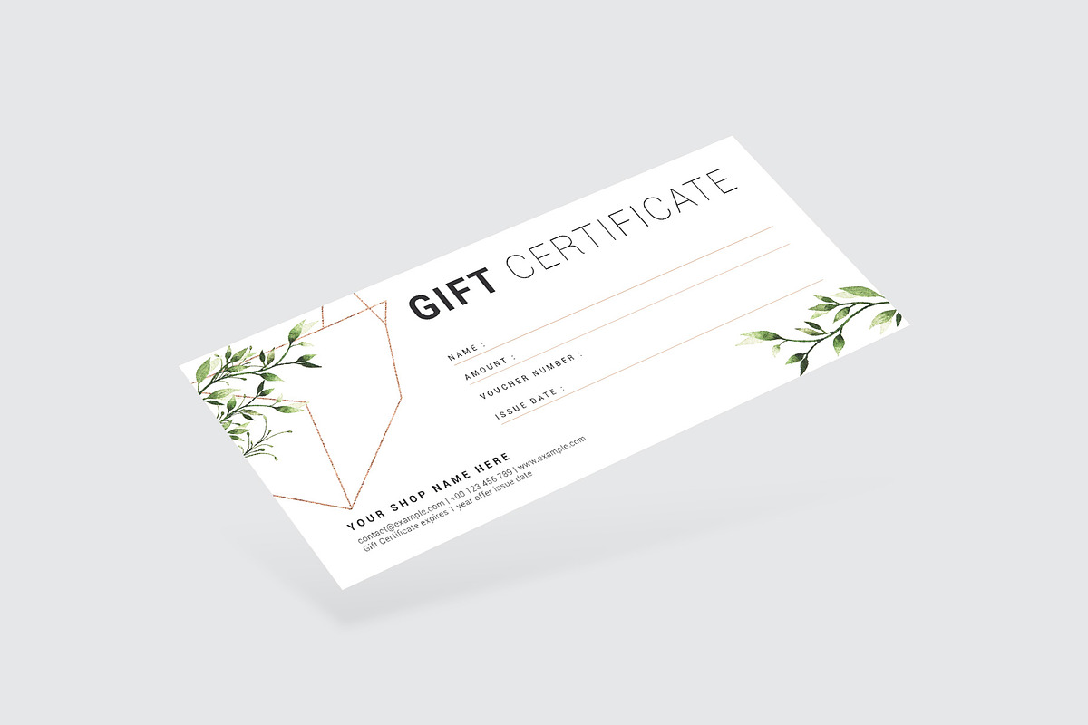 Gift Certificate, a Card Template by Amit Debnath (Photo 6 of 6)