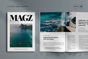 Canva Magazine Template