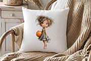 Summer Beach Girl Clipart, a Seasonal Illustration by OK Design (Thumbnail 4 of 6)