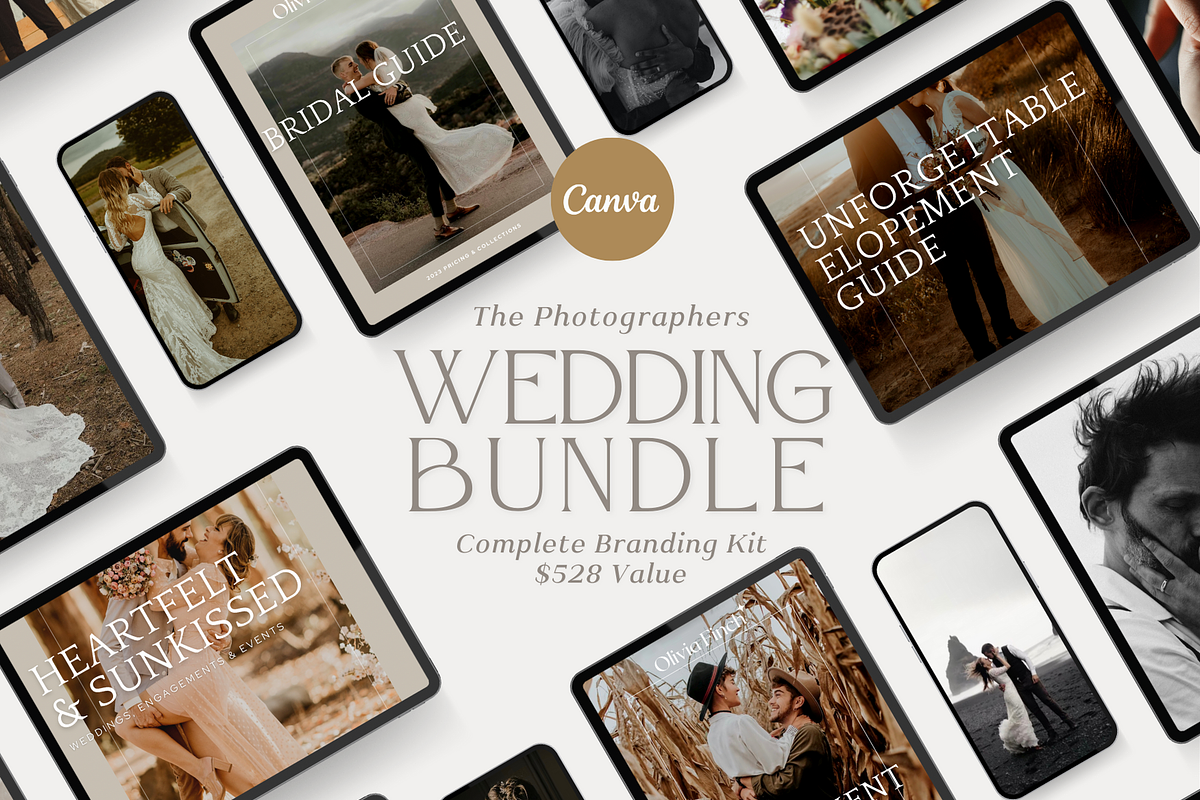 BOHO Wedding Photography Bundle, a Magazine Template by Signature Edits (Photo 2 of 7)