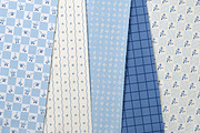 Cobalt Cottagecore.Seamless Patterns, a Pattern Graphic by oxygen_8 (Thumbnail 5 of 10)