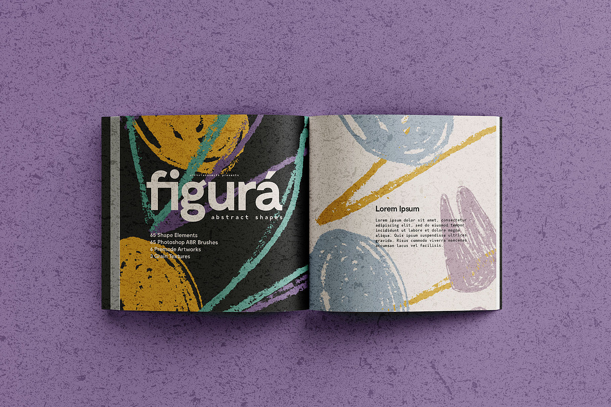 Figurá: 75 Abstract Shapes + Brushes, a Pattern Graphic by nicholasasmita (Photo 8 of 13)