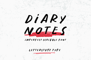 Diary Notes | Scribble Font, a Script Font by LetterStuff Typefoundry (Thumbnail 1 of 6)