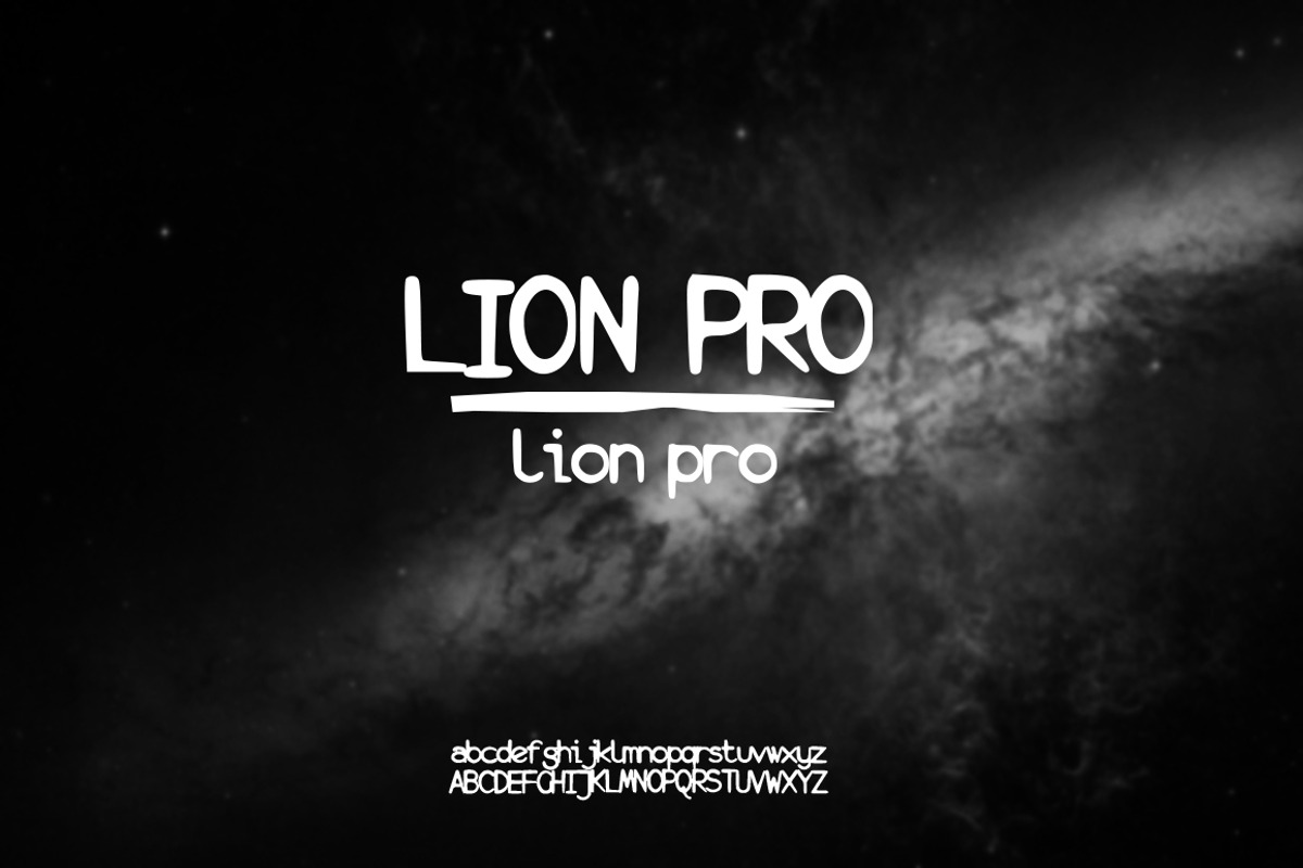 Hand Drawn Font | Lion PRO