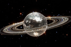 Ringed sphere in dark space, a Photo by Beautiful things