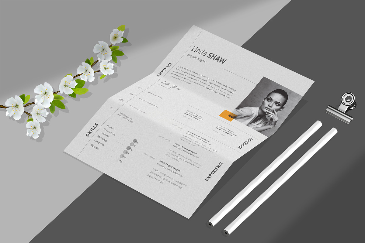 Folded Paper Mockup Pack, a Product Mockup by Nina Shaw (Photo 13 of 14)