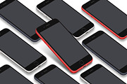 3D iPhone Presentation Mock-Up 23, an iPhone Mockup by Graphicsworld125 (Thumbnail 6 of 10)