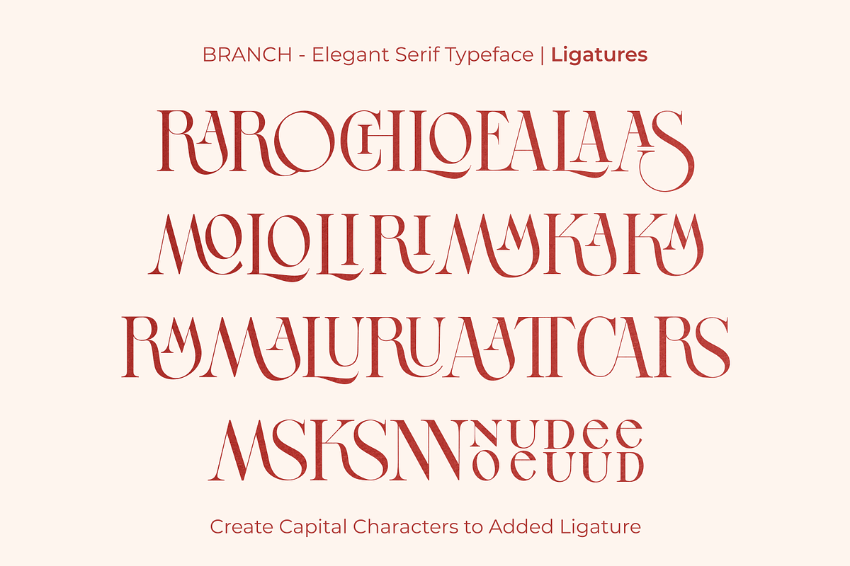BRANCH - Elegant Serif Typeface, a Serif Font by zeenesia (Photo 16 of 16)