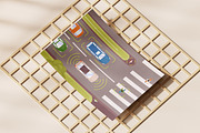 Autonomous smart cars scanning road, a Transportation Illustration by Good Studio (Thumbnail 2 of 3)